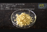 p-Nitrobenzoic acid from p-nitrotoluene using dichromate (narrated by James Earl Jones)