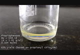 Propiophenone synthesis from benzene and propionyl chloride
